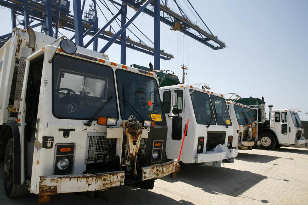 A Bogotá ya llegó parte de la flota de camiones que alquiló el Distrito. / El Tiempo