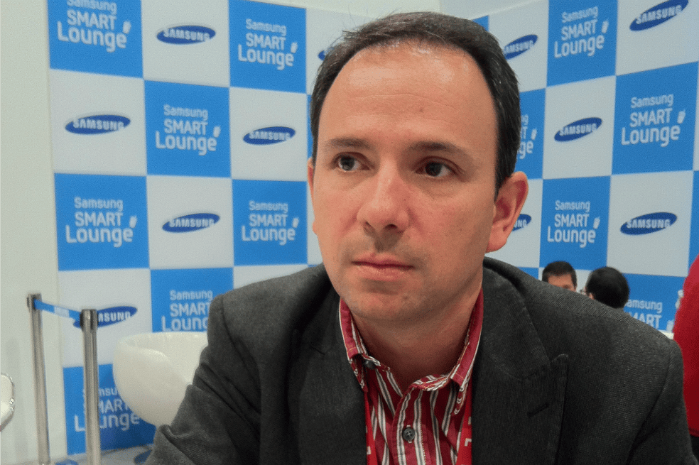 Mauricio Muñoz, director de la división de audio y video de Samsung Colombia. / Edwin Bohórquez