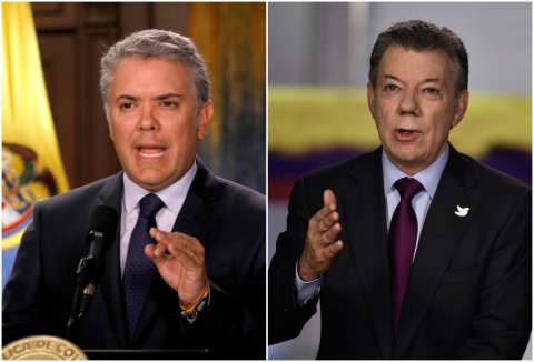 “La paz no es el patrimonio político de una persona”: Duque le responde a Santos