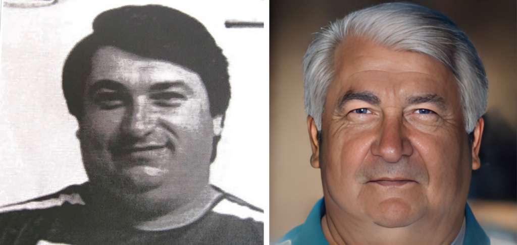 ROMA (ITALIA), 19/04/2024.- La policía italiana ha difundido este viernes "el nuevo rostro" de Giovanni Motisi (d), el último gran huido de "Cosa Nostra", la mafia siciliana, condenado a cadena perpetua al que se busca desde 1998 y que está incluido en la lista de fugitivos de "máxima peligrosidad" del "programa especial de investigación" del país. El nuevo retrato robot es el último paso en las investigaciones para localizar a Motisi, de 65 años y considerado el "asesino de confianza" de Totó Riima, máximo jefe de Cosa Nostra cuando la mafia sembró de asesinatos y atentados el país para intentar doblegar al Estado en la década de los años 80 y 90 del siglo pasado. EFE/ Policía italiana / ***SOLO USO EDITORIAL/SOLO DISPONIBLE PARA ILUSTRAR LA NOTICIA QUE ACOMPAÑA (CRÉDITO OBLIGATORIO)***