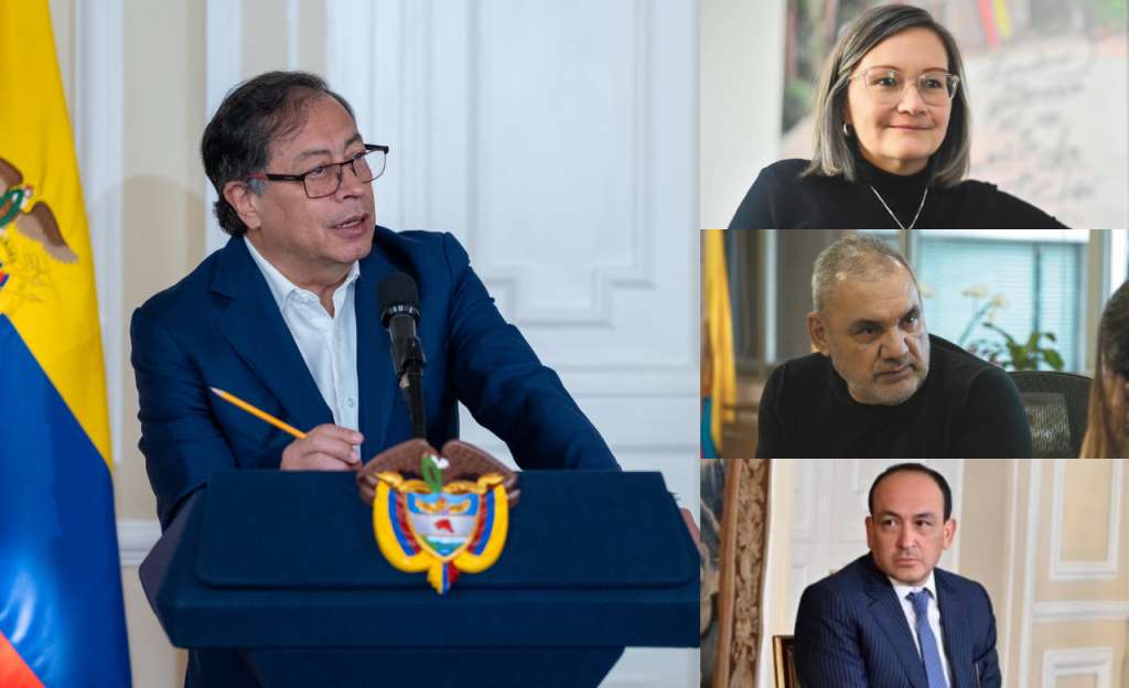 Cielo Rusinque, Gerardo Vega y Vladimir Fernández, la terna de Petro para magistrado de la Corte Constitucional.