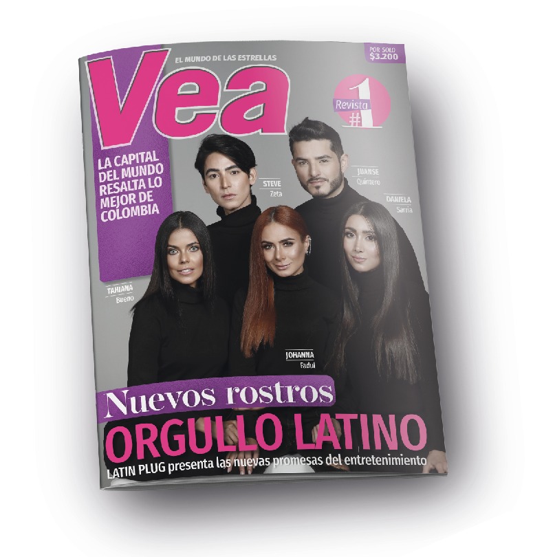 Orgullo latino. Portada Vea y LatinPlug en el Times Square de Nueva York.