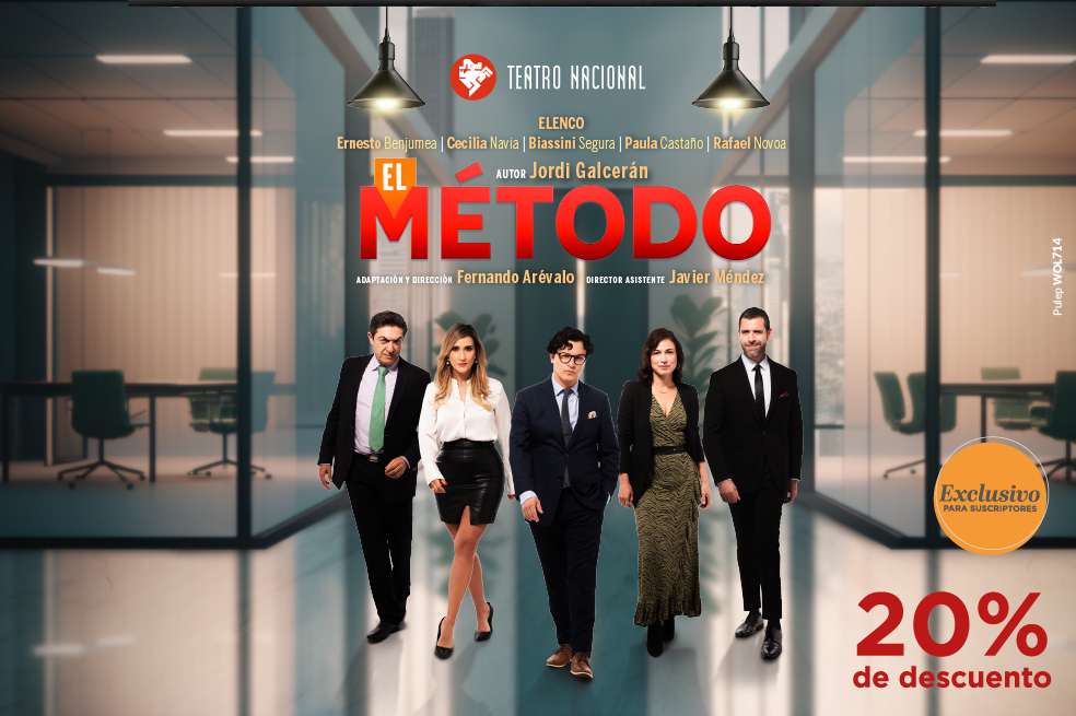 'El Método', adaptación dirigida por Fernando Arévalo, libretista, actor, director y filántropo colombiano.