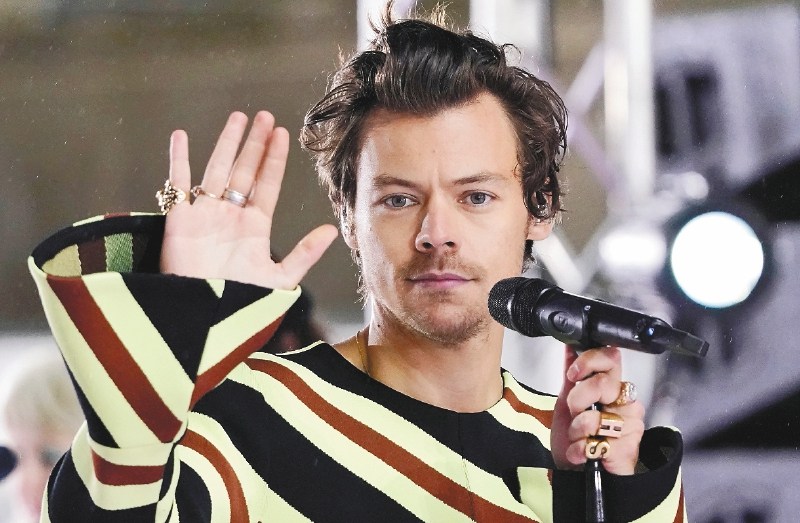 Harry Styles performs on NBC's "Today" show at Rockefeller Plaza on Thursday, May 19, 2022, in New York. (Photo by Charles Sykes/Invision/AP)