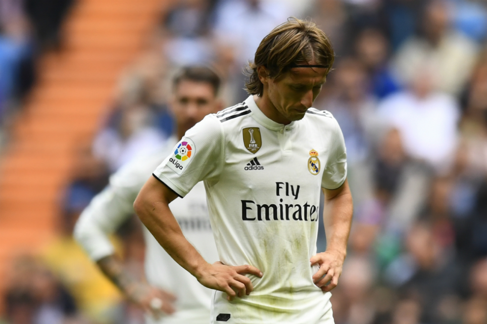 Luka Modric fue uno de los de másbajo rendimiento ante el Leganés este sábado. / AFP