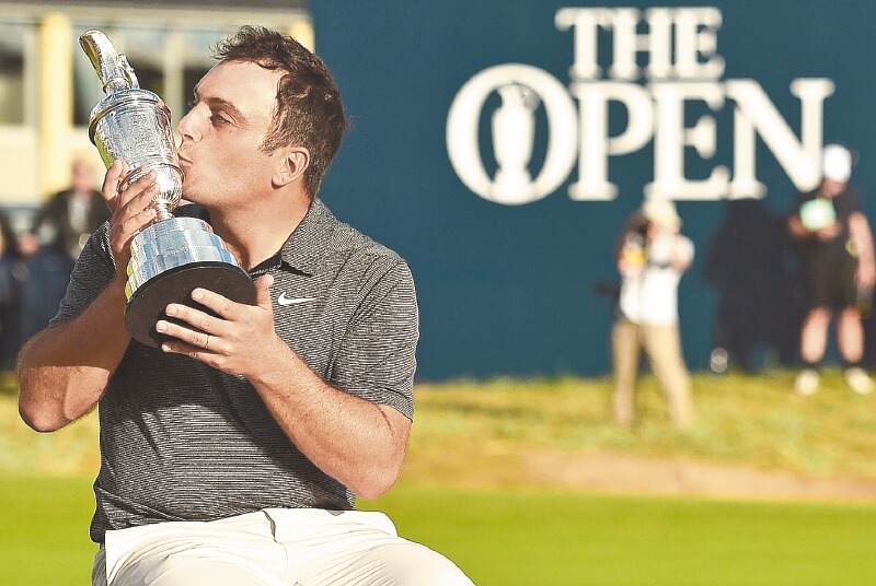 Francesco Molinari, campeón del Abierto Británico en 2018. / AFP