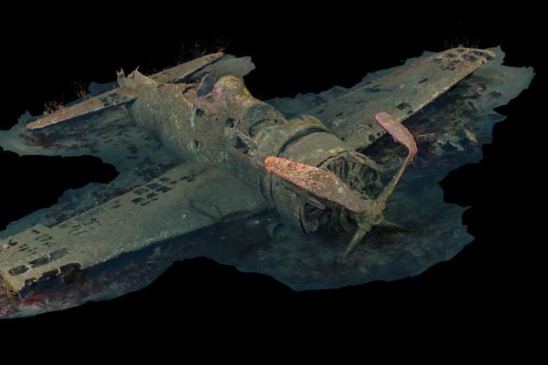 "Me preparé y me lancé con la esperanza de encontrar algo especial. Después de buscar un poco, se me aceleró el corazón cuando vi por primera vez un pez y luego la hélice de un avión monomotor de la Segunda Guerra Mundial casi intacta. Resultó ser un F8F-1 Bearcat, un raro avión del que Neil Armstrong dijo una vez que era su favorito y que ha sido descrito como 'Un motor con silla de montar'", contó el fotógrafo de cómo obtuvo la imagen.