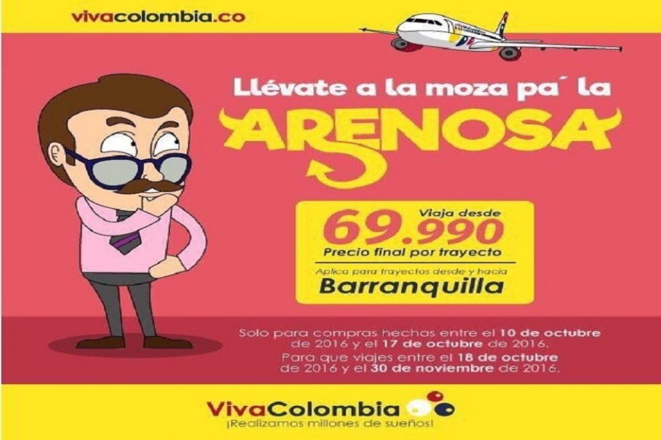 El anuncio fue considerado machista por varios usuarios. / Viva Colombia