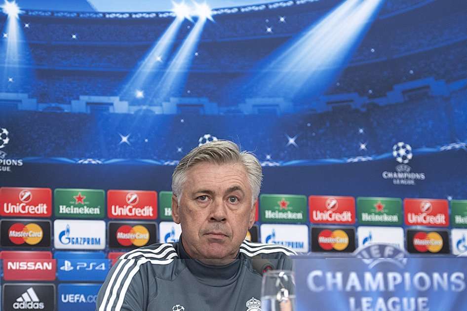 Carlo Ancelotti, técnico del Real Madrid. Foto: AFP