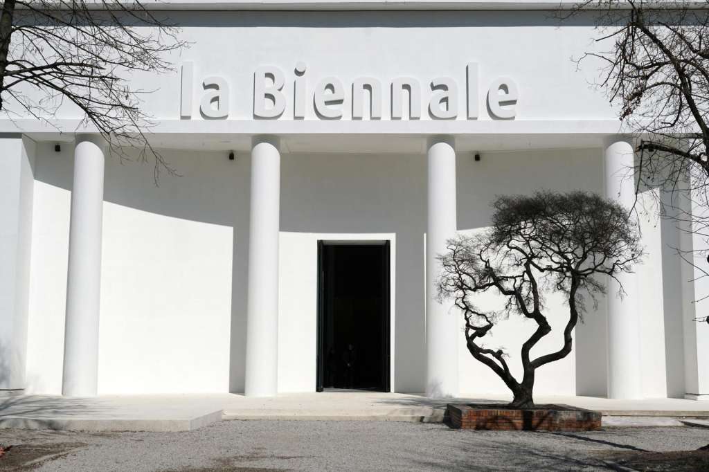 venezia (Italy), 19/03/2026.- The entrance to the Central Pavilion, in the Biennale Gardens, shortly before the presentation ceremony of the renovated building in preparation of the 61st Biennale International Art Exhibition, in Venice, Italy, 19 March 2026. The Biennale Arte 2026, titled 'In Minor Keys,' will run from 09 May to 22 November 2026. (Italia, Venecia) EFE/EPA/ANDREA MEROLA
