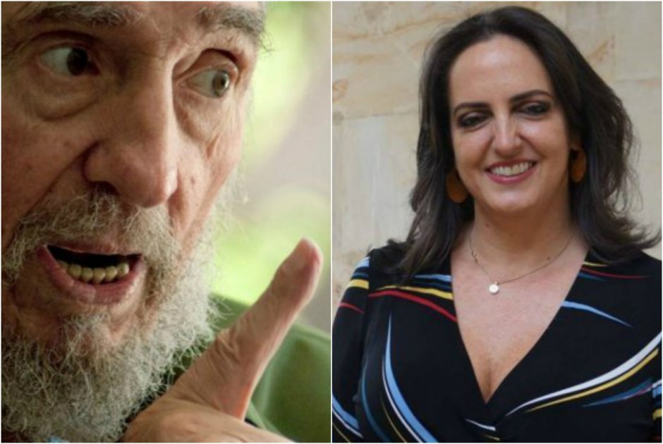 La congresista uribista no ocultó su regocijo por la muerte del líder cubano. / AFP - 