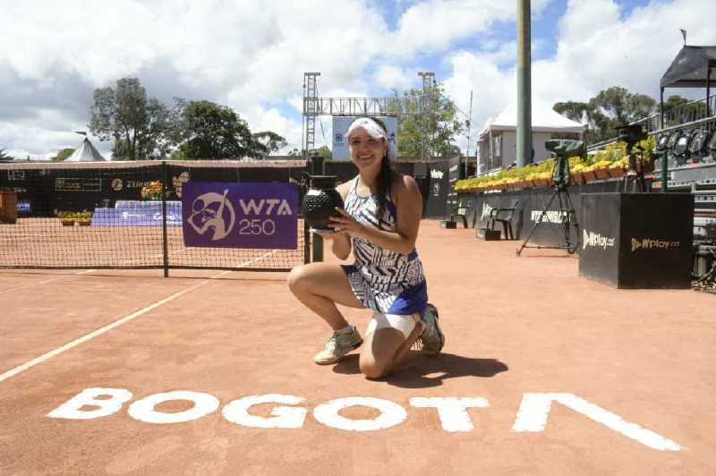 En 2021, Maria Camila Osorio logró el título del torneo WTA de Bogotá. / Colsanitas - William Mora