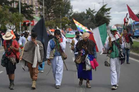 En imágenes: Así fue la llegada de la Marcha por la Dignidad de los líderes sociales a Bogotá