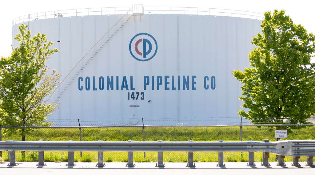 Una de las plantas de Colonial Pipeline en Woodbridge, New Jersey, Estados Unidos.