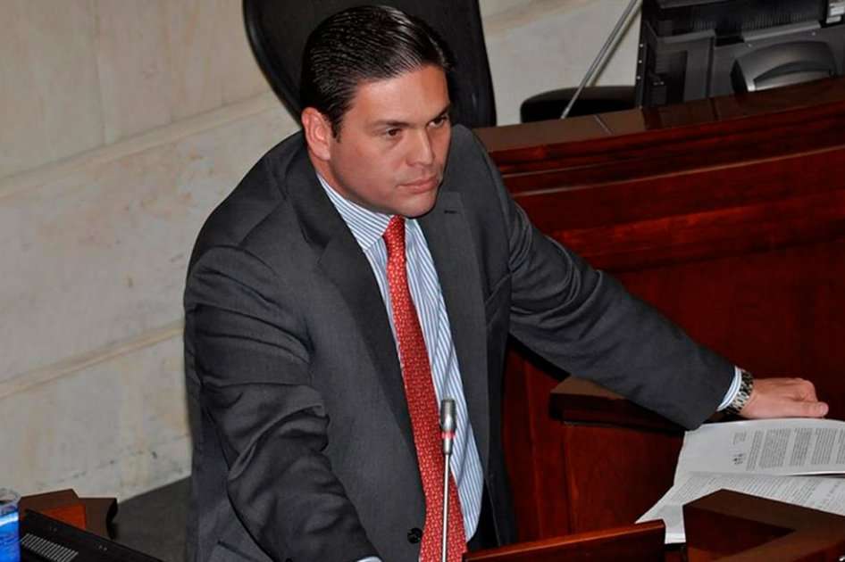 El ministro de Defensa, Juan Carlos Pinzón, en el Congreso.