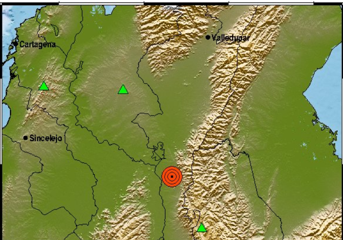 ¿Lo sintió? En la madrugada se registró sismo de magnitud 3.5 en Pailitas, Cesar.