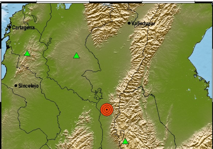 ¿Lo sintió? En la madrugada se registró sismo de magnitud 3.5 en Pailitas, Cesar.