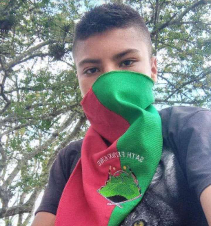 El resguardo Las Delicias necesita a protectores como Bréiner David Cucuñame. Sus autoridades denuncian un proceso de “desestructuración” del resguardo por cuenta de foráneos que han llegado a comprar tierras para dedicarlas a la siembra de cultivos de coca.