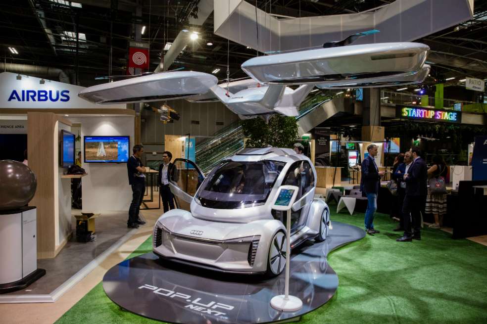 Vehículo autónomo desarrollado por Audi AG y Airbus SE en la conferencia Viva Technology en París, Francia. / Bloomberg