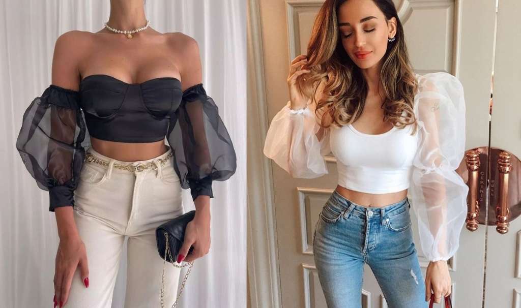 Combina esta blusa con un jean que resalte tu cintura. Este look es ideal para una tarde de paseo en el parque o de visita en un centro comercial.
