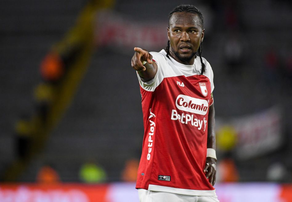 Hugo Rodallega le dio la victoria a Santa Fe y llegó a los 14 goles en Liga BetPlay.