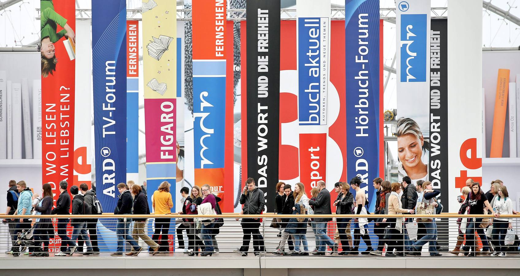 Imagen de la Feria del libro de Leipzig, centro de una polémica por posturas políticas entre escritores de derecha y de izquierda. / Cortesía