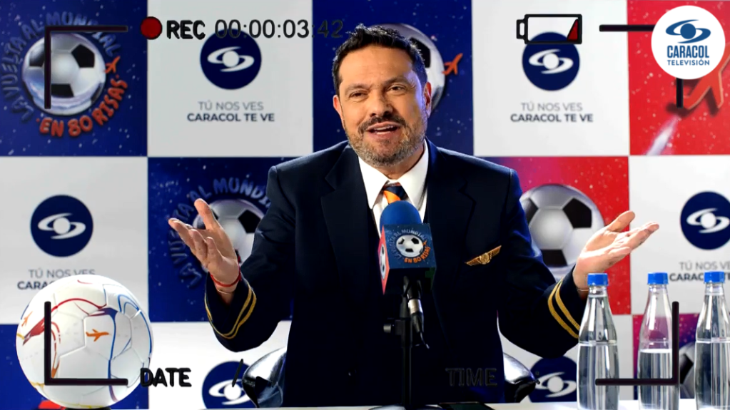 Santiago Rodríguez, presentador de ‘La vuelta al Mundial en 80 risas'.