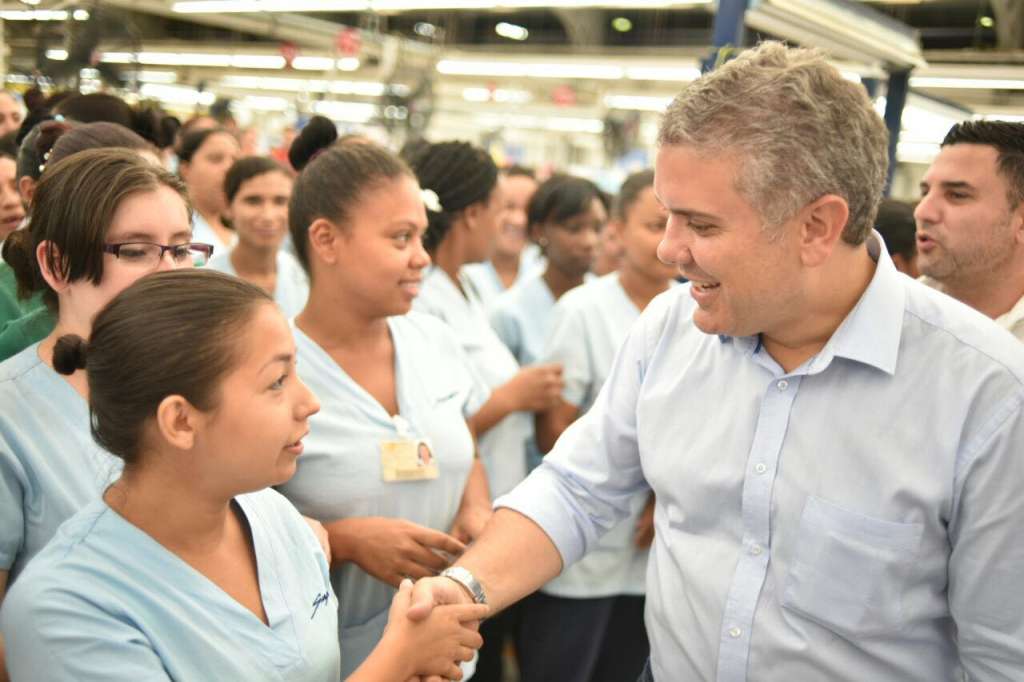 El candidato uribista Iván Duque, durante su visita a Cali. / Archivo particular