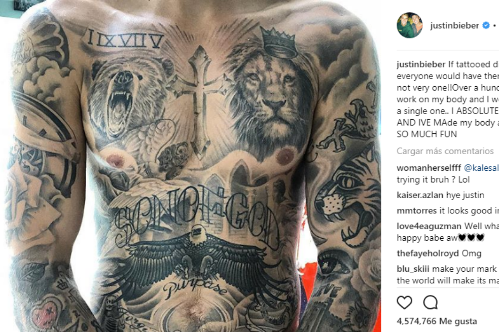 Tomada de la cuenta de Instagram de Justin Bieber