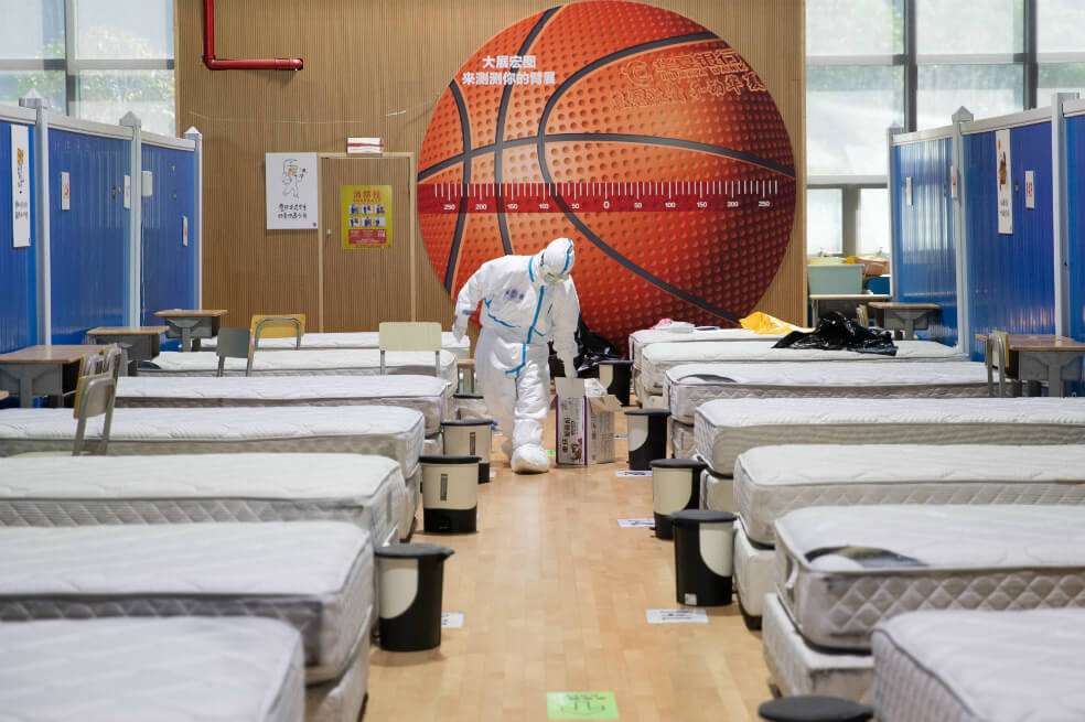 Wuchang fue el centro temporal para tratar el coronavirus en Wuhan. Esta semana cerró tras curar a todos sus contagiados.
/ AFP