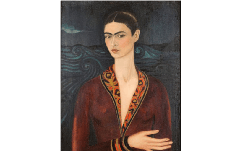 Autorretrato con vestido de terciopelo (1926)
“Amurallar el propio sufrimiento es arriesgarte a que te devore desde el interior””:Frida Kahlo