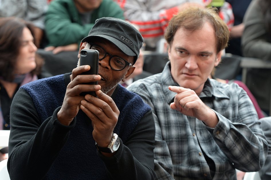 El actor Samuel L. Jackson y el director Quentin Tarantino. / AFP