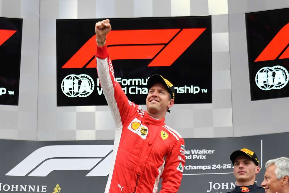 Sebastian Vettel logró su quinta victoria en este 2018. / AFP