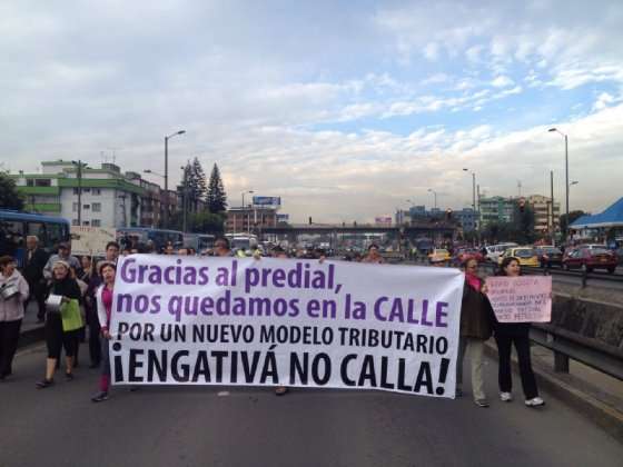 Los aumentos desproporcionados en el impuesto predial han generado protestas ciudadanas, como esta del 2015.