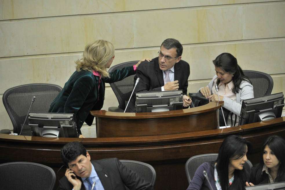 El presidente del Congreso, Roy Barreras, durante una de las sesiones de la última semana. / Luis Ángel - El Espectador