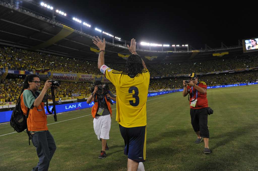 Futbolista colombiano, juega como defensa, en el partido ante Chile por la fecha 17 de las Eliminatorias Sudamericanas camino al Mundial de Brasil 2014.