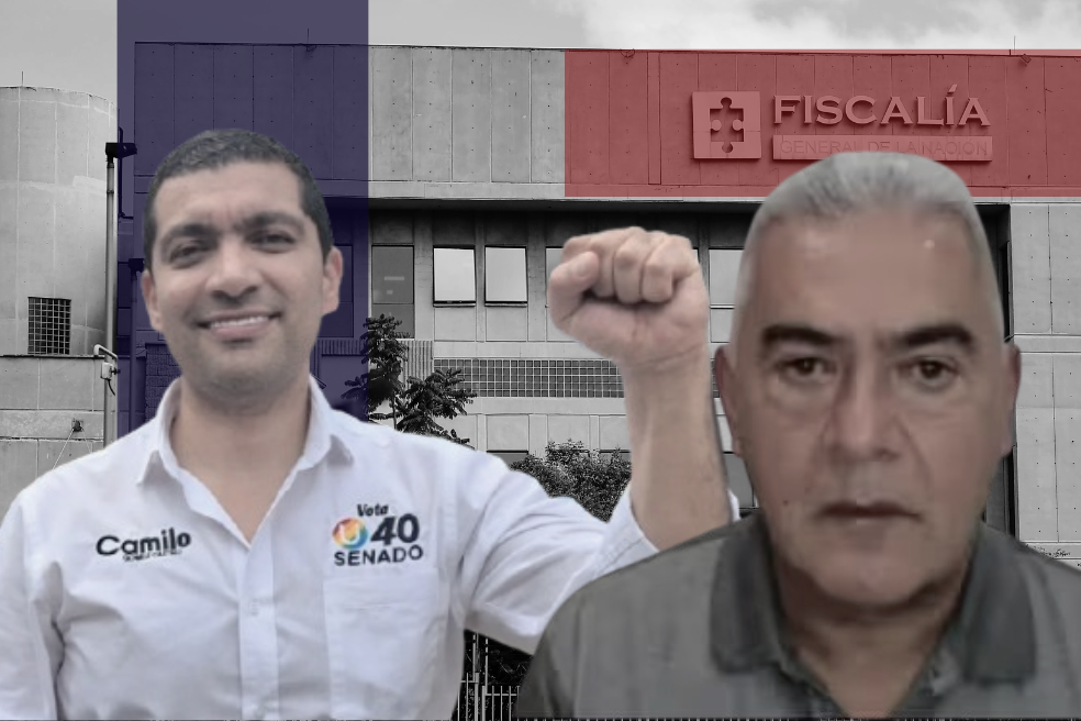Freddy Camilo Gómez Castro (izquierda), excandidato al Senado por el Partido de la U, y Diego Marín Buitrago, alias "Papá Pitufo" o el zar del contrabando.