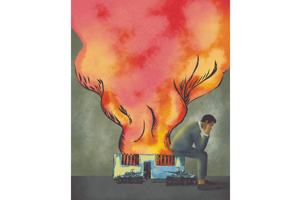 Versión ilustrada de Jonathan Bejarano sobre la historia de Jaime Paredes Tamayo, magistrado del Consejo de Estado que sobrevivió al holocausto del Palacio de Justicia.