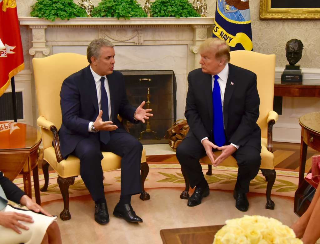 El tema principal del encuentro entre Trump y Duque fue Venezuela. / Presidencia de la República