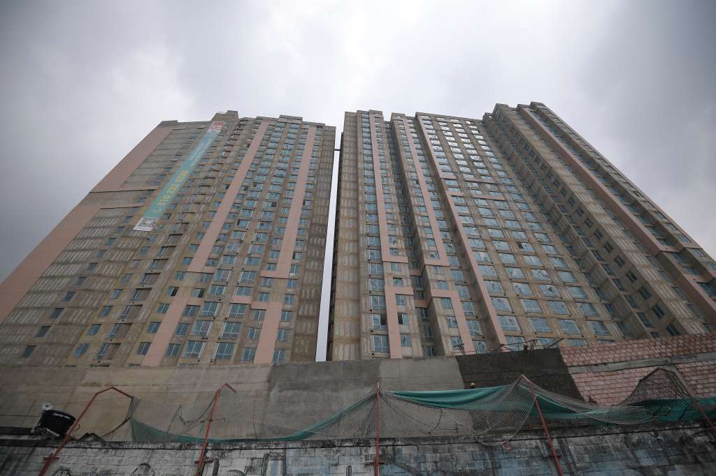 Obras de construcción de este edificio ubicado en la calle 26 con carrera 30, en Bogotá.