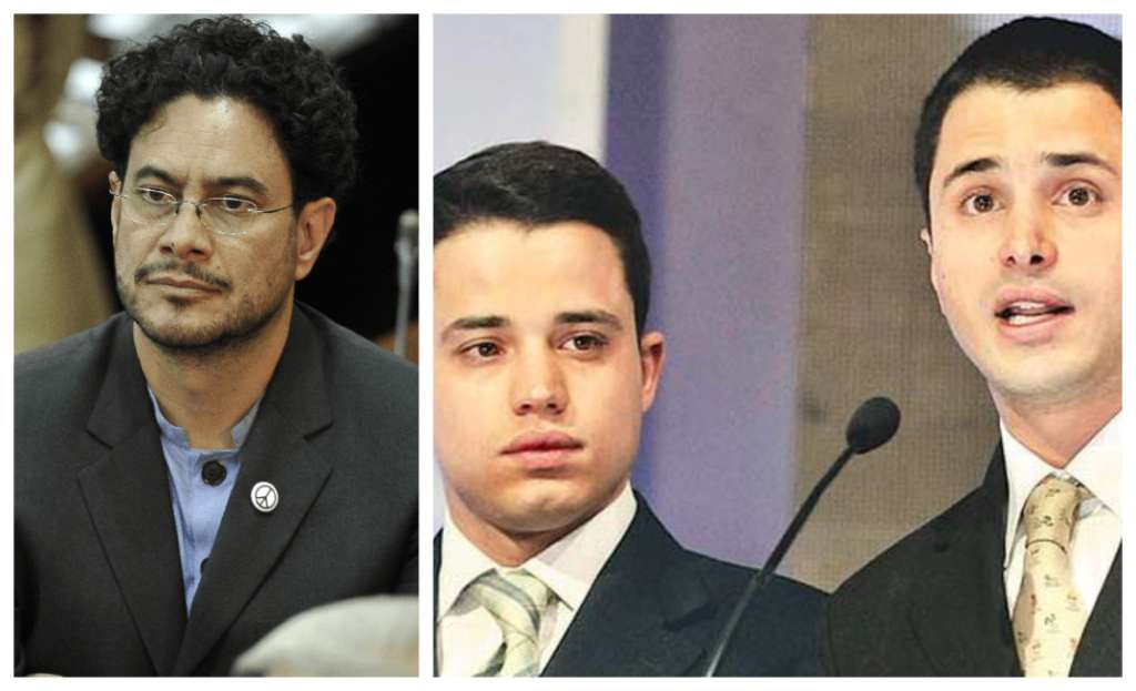 Iván Cepeda, Tomás y Jerónimo Uribe