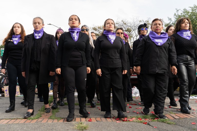 Las fotos que dejó la marcha del 8M en Bogotá.