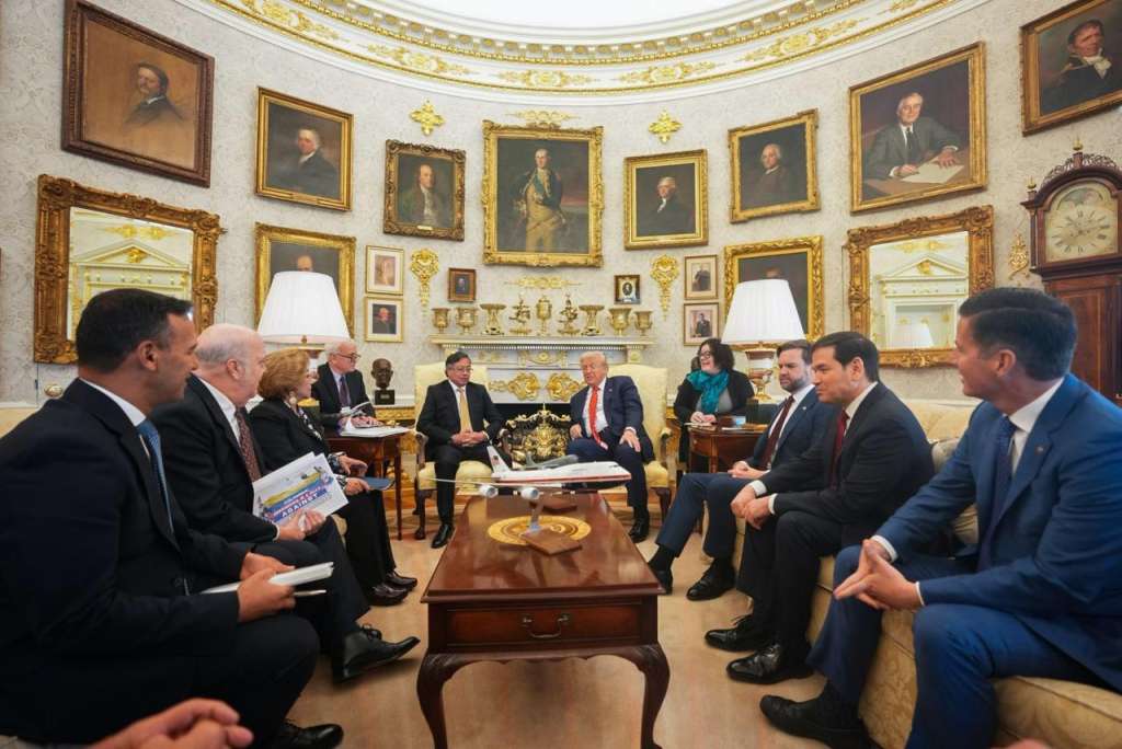 Así avanza la cita entre los presidentes Gustavo Petro y Donald Trump.