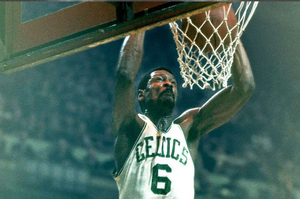 Bill Russell lideró a los Boston Celtics en 11 títulos de NBA entre 1957 y su retirada en 1969.