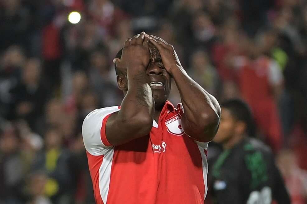 Carmelo Valencia, uno de los delanteros con un rendimiento bajo en Santa Fe este 2019. / Gustavo Torrijos-El Espectador