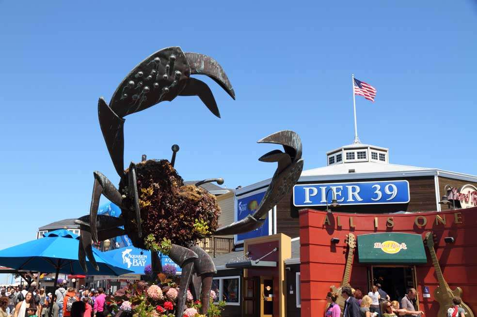Construido sobre un muelle de San Francisco, Pier 39 es un concurrido espacio de almacenes y restaurantes que ofrece una increíble vista a la bahía. / Fotos: 123rf