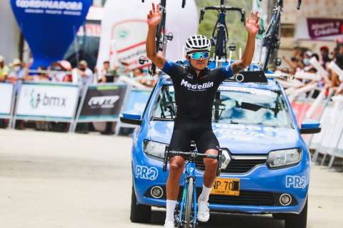 Fabio Duarte ganó la última etapa de montaña en la Vuelta a Antioquia