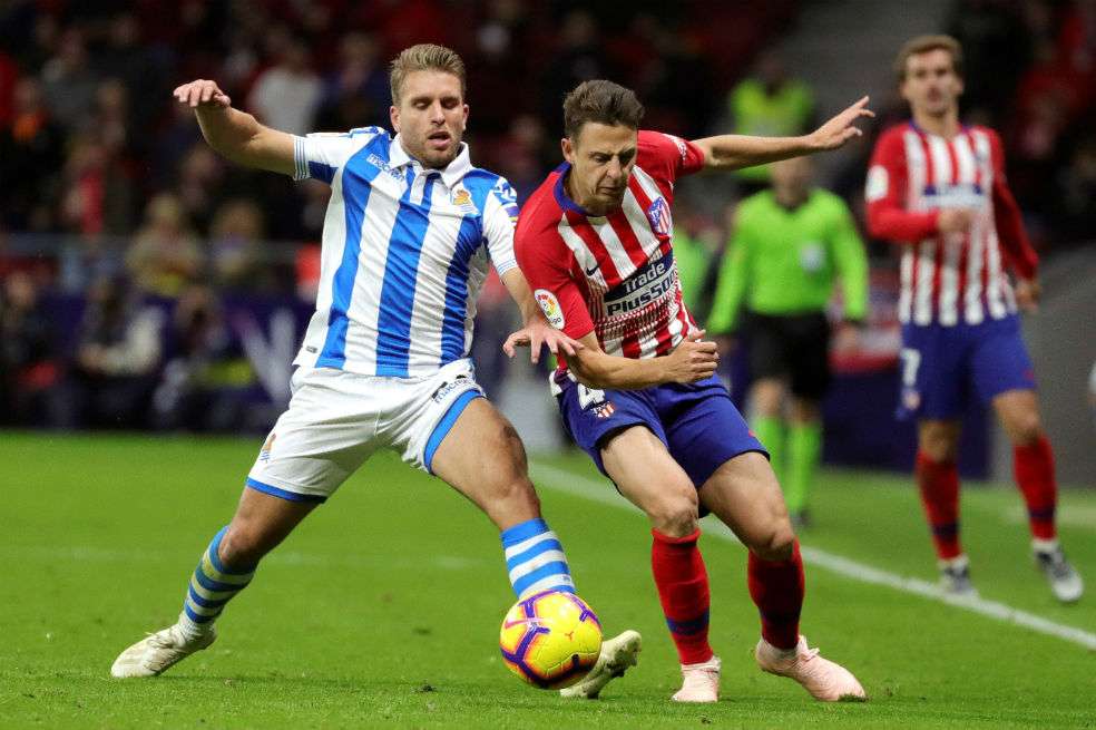 Santiago Arias, lateral del Atlético de Madrid. / EFE