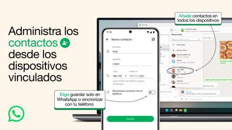 WhatsApp permitirá añadir y gestionar los contactos dentro de la ‘app’