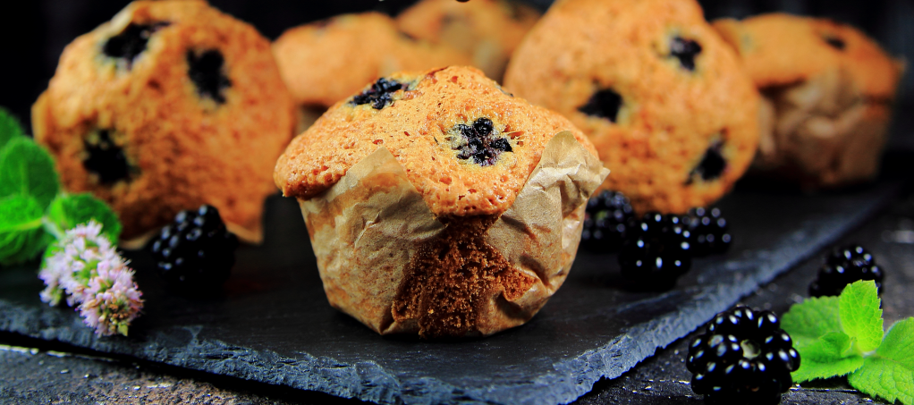 Muffins de mora